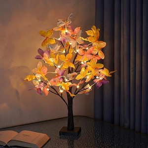 Decor for Home Party Wedding Desktop LED Butterfly Flower Tree Light Table Lamp Decoration Night Light