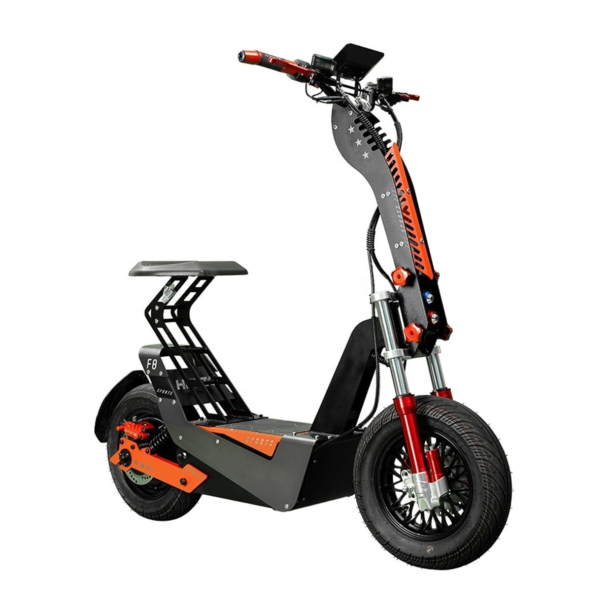 Us Eu Stock 16 Inch 60v 72v 8000w 10000w Off-road Electric Scooter With Acrylic Led Panel Large Electric Scooter