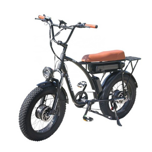 Eu Us Stock 2000w Motor City Vintage Retro Bike Bicycles Free Shipping 20 Inch Fat Tire Electric Bike