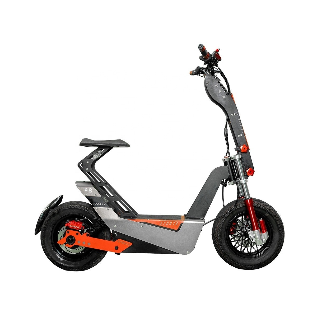 Us Eu Stock 16 Inch 60v 72v 8000w 10000w Off-road Electric Scooter With Acrylic Led Panel Large Electric Scooter