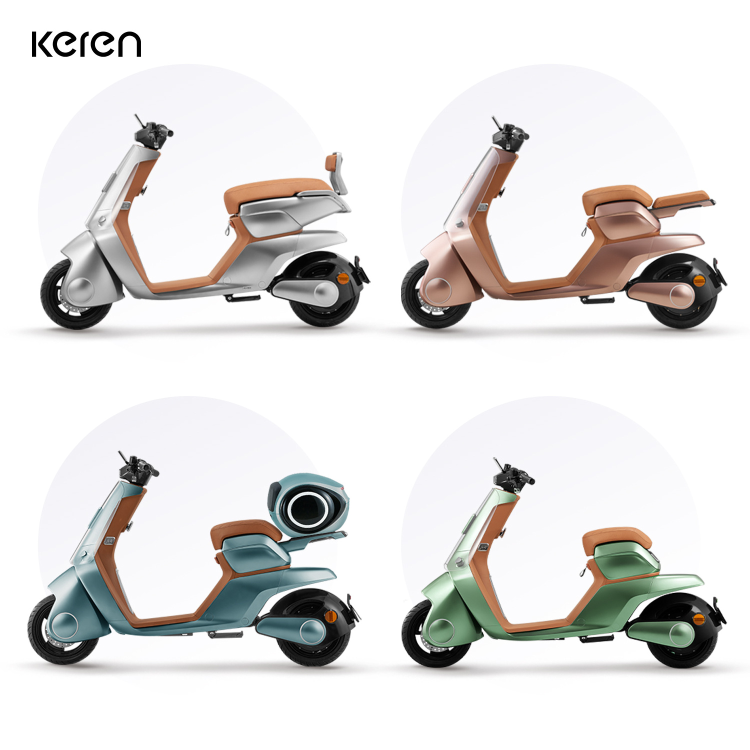 Woman girl green ebike motorcycle battery electric scooty electric city bike for adult