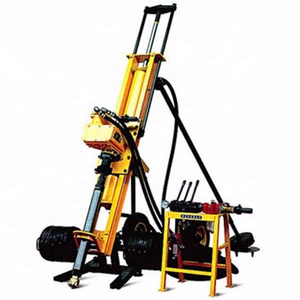 High quality hard rock tripod drilling rig 15m 20m 30m 60m small DTH electric drilling rig for sale