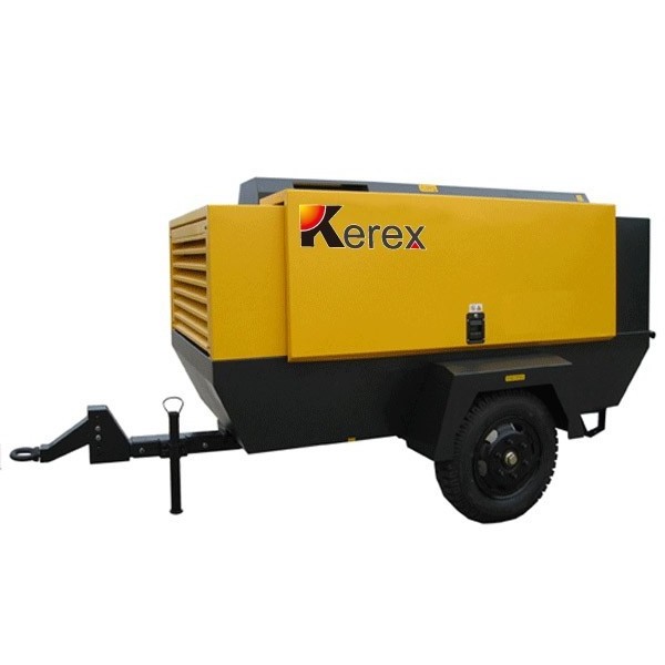 High quality China used portable diesel engine screw air compressor with 132kw diesel engine for sale