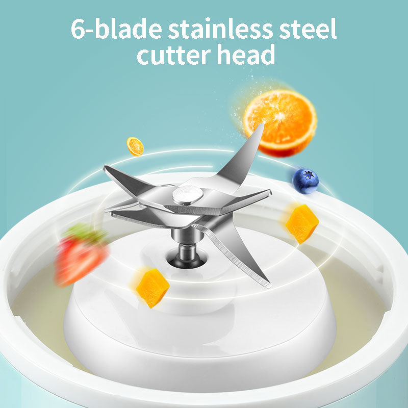 4 blade 6 blades Mini Battery Rechargeable Portable Personal Size Juice smoothie Blender Mixer mini usb blenders