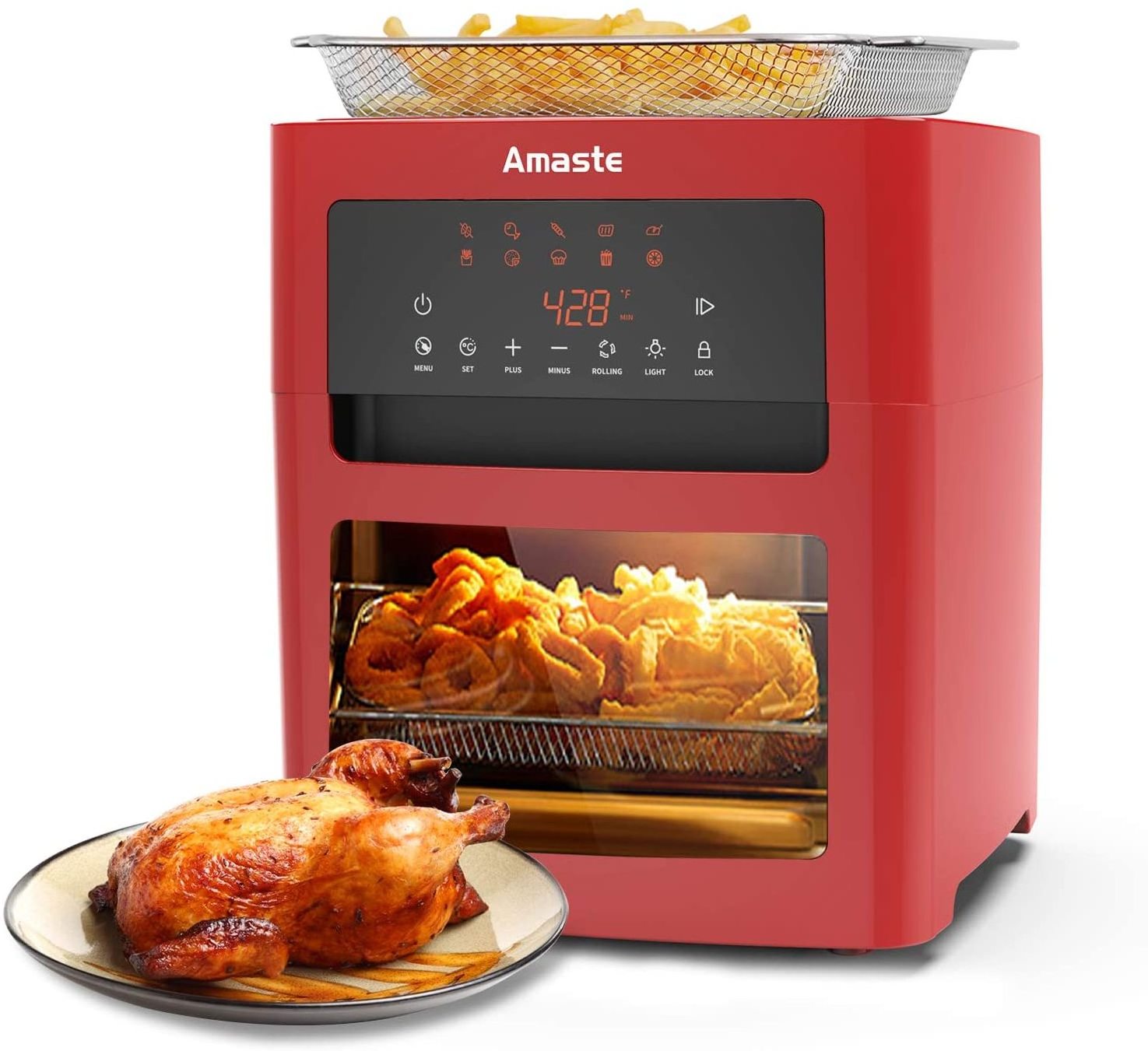 Hot Sale 120V Stainless Steel Air Fryer Oven Ready to Ship Exquisite Square Friggitrice ad aria for Lifestyle