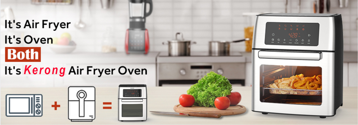 Quality Electric Air Fryer Oven 15L Stainless Steel Air Fryer Oven With Digital Touch Screen