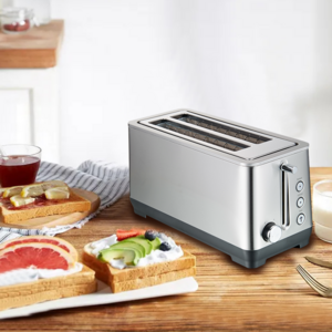 High Quality 2 Slice Slice Breakfast Toaster with Removable Crumb Tray