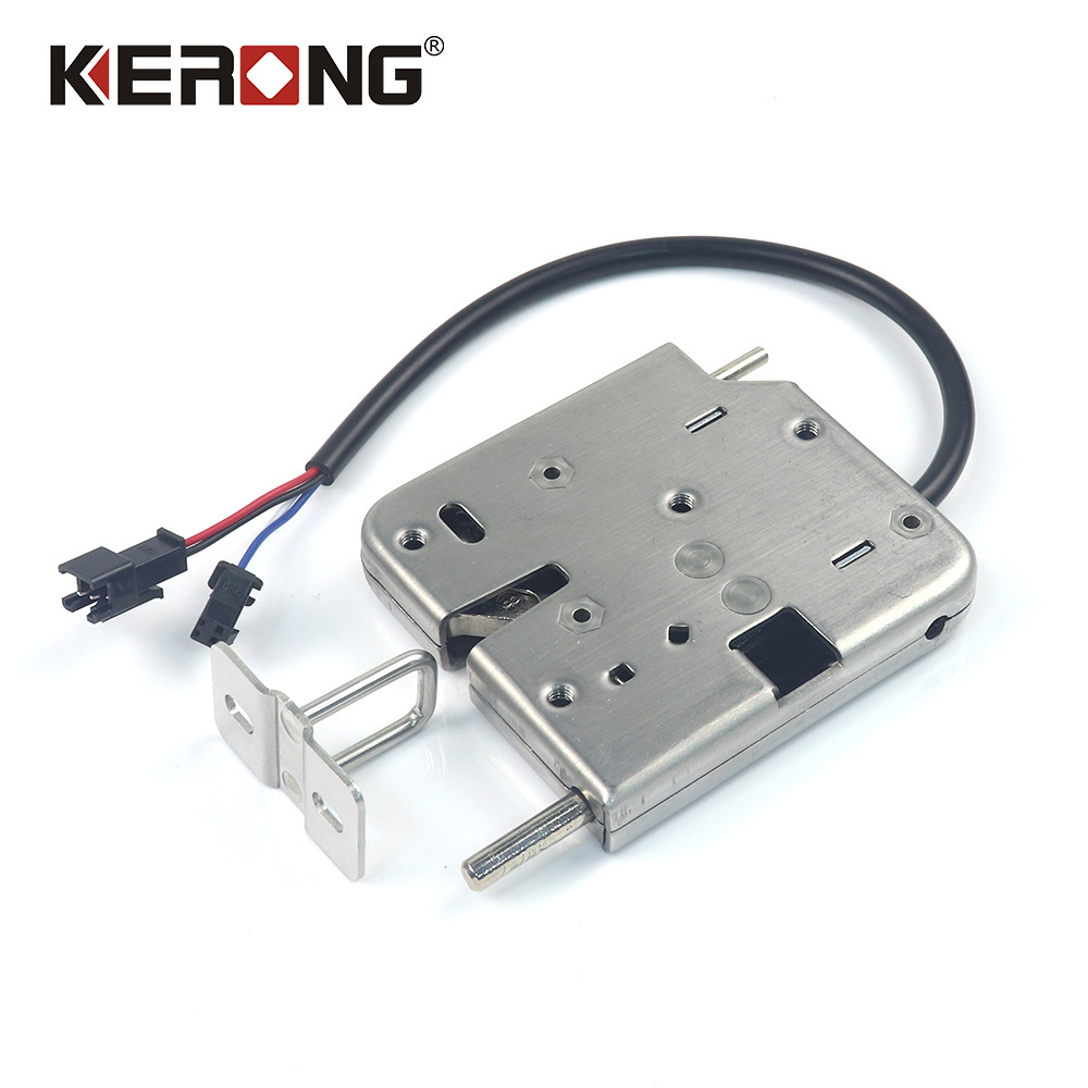 KERONG DC 12v/24v solenoid lock Lightweight stainless steel mechanical electric lock for wrapped metal locker