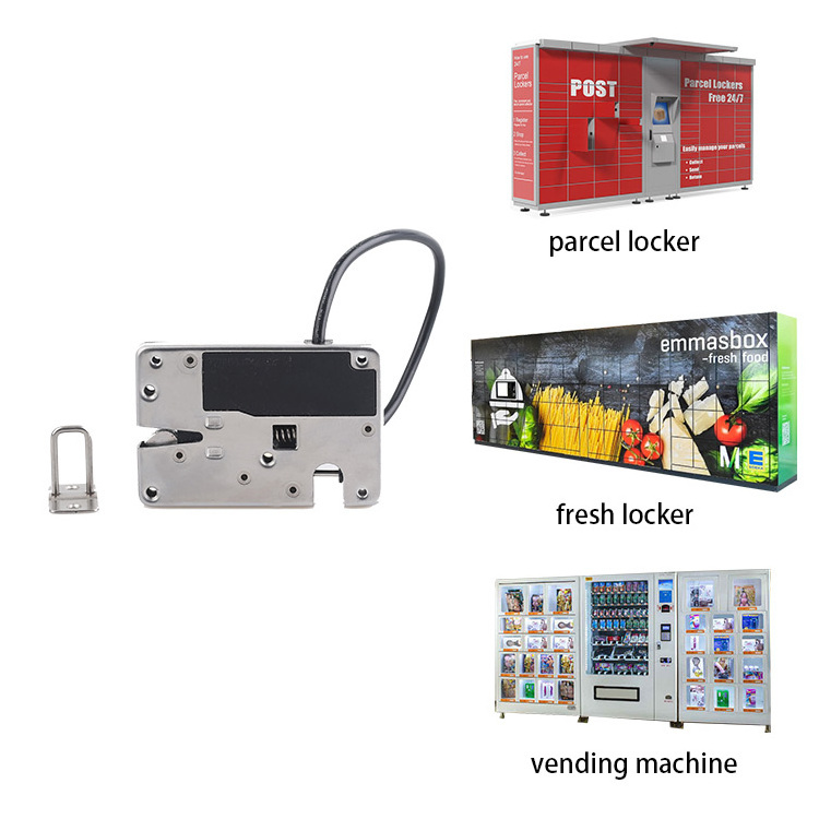 KERONG 12V Waterproof  Electronic Rotary Push-to-Close Latch Electric Servo Cabinet Door Lock