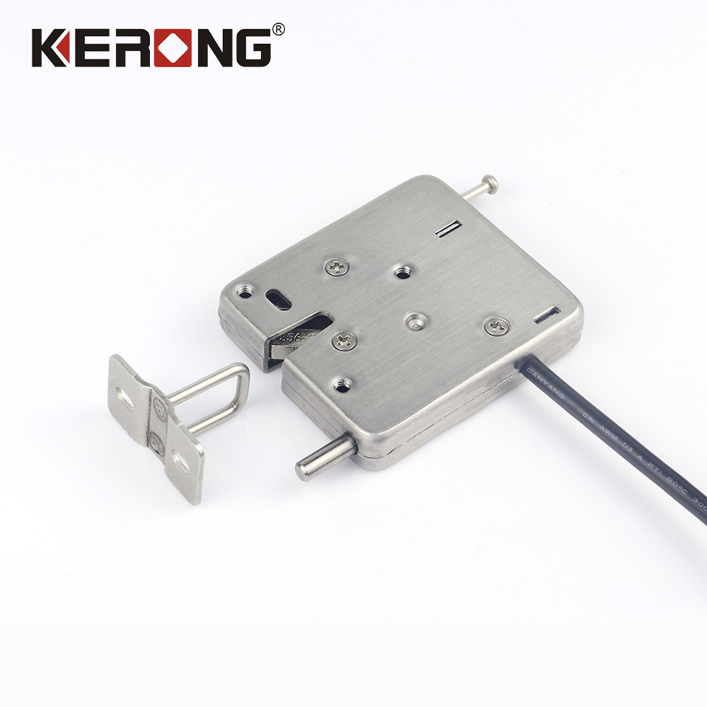 KERONG Mini electromagnetic lock electric solenoid latch for metal cabinet/school locker