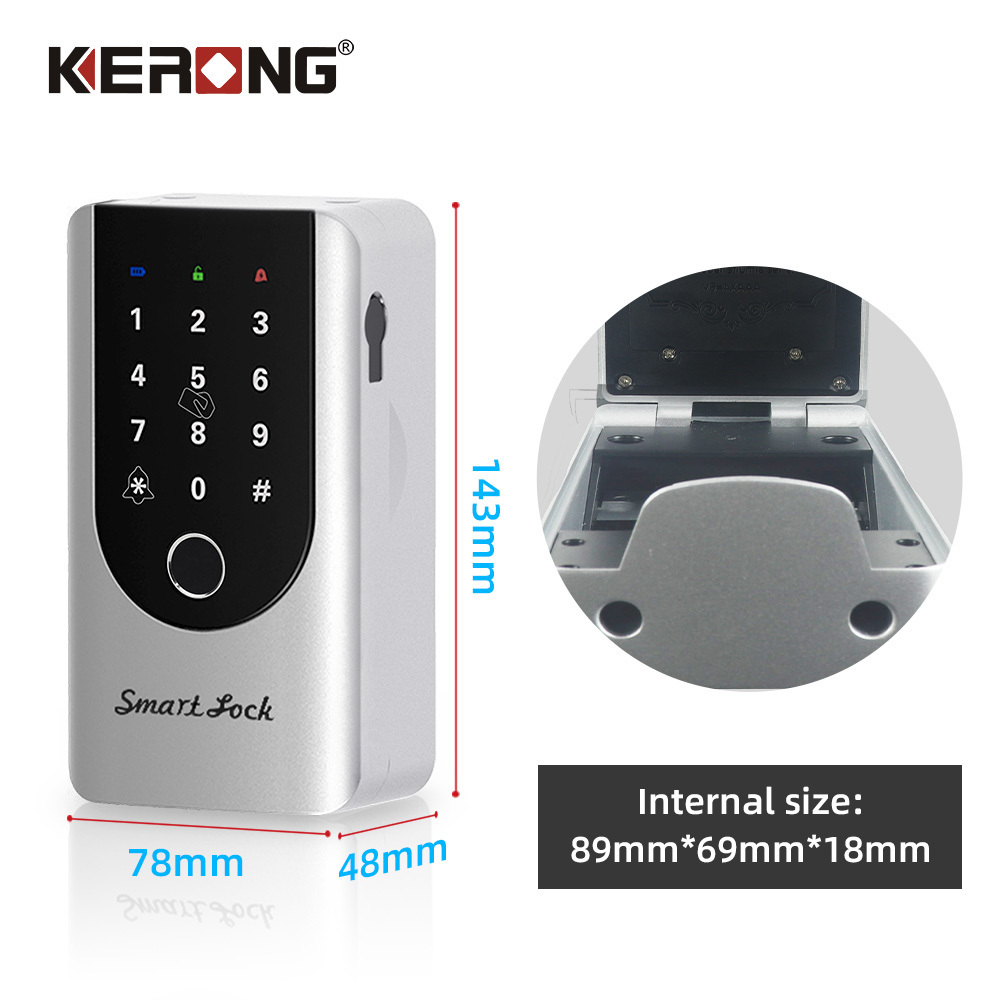 KERONG Outdoor Wall Mount Anti Theft Digital Security Keyless Combination Shared Key Safe Lock Boxes