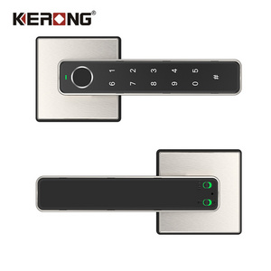 KERONG Zinc Alloy Low Voltage Anti-theft Reminder Digital Handle Door Keyless Smart Lock