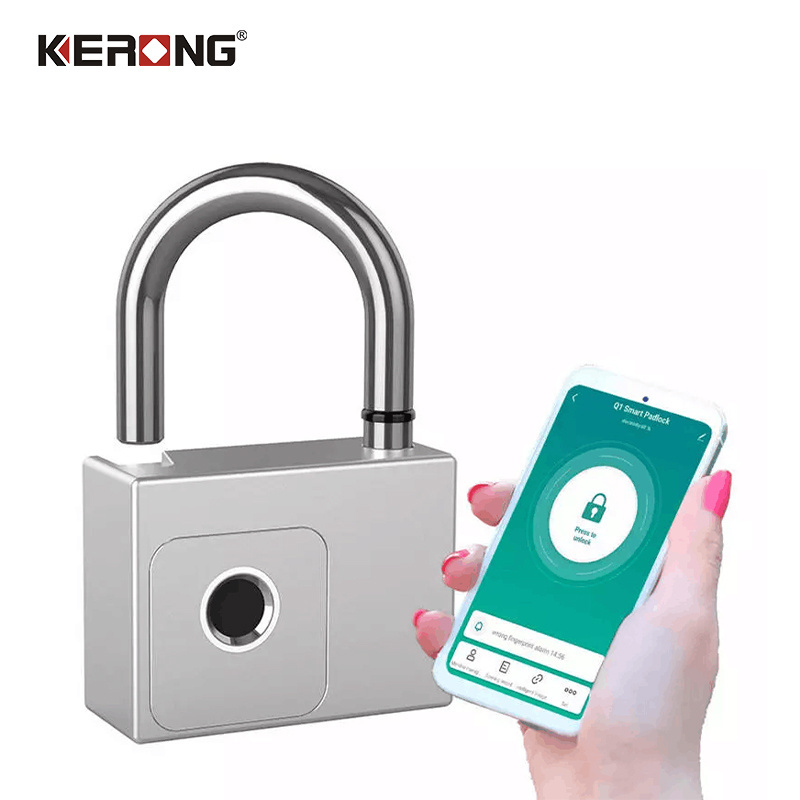 Remote Operate Heavy Duty Fingerprint Lock Smart Tuya App Bluetooth Connect Big Safety Padlock With Key