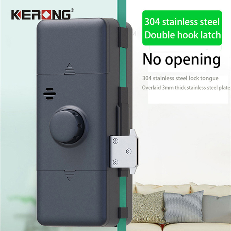 Smart Electronic Waterproof Biometric Fingerprint Password Keyless Glass Door Lock