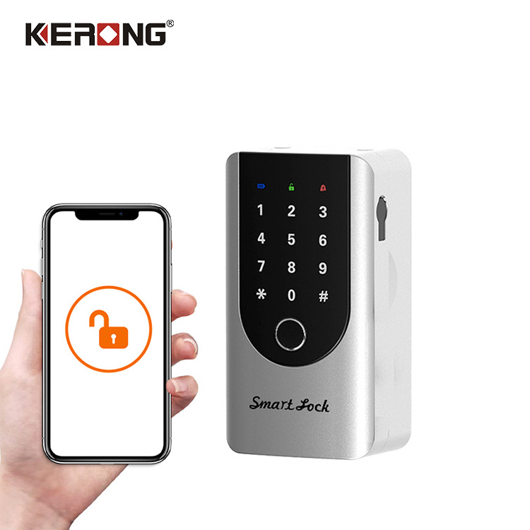 KERONG Anti Theft Password Secure Key Box Biometric Home Storage Safe Lock Box For Keys