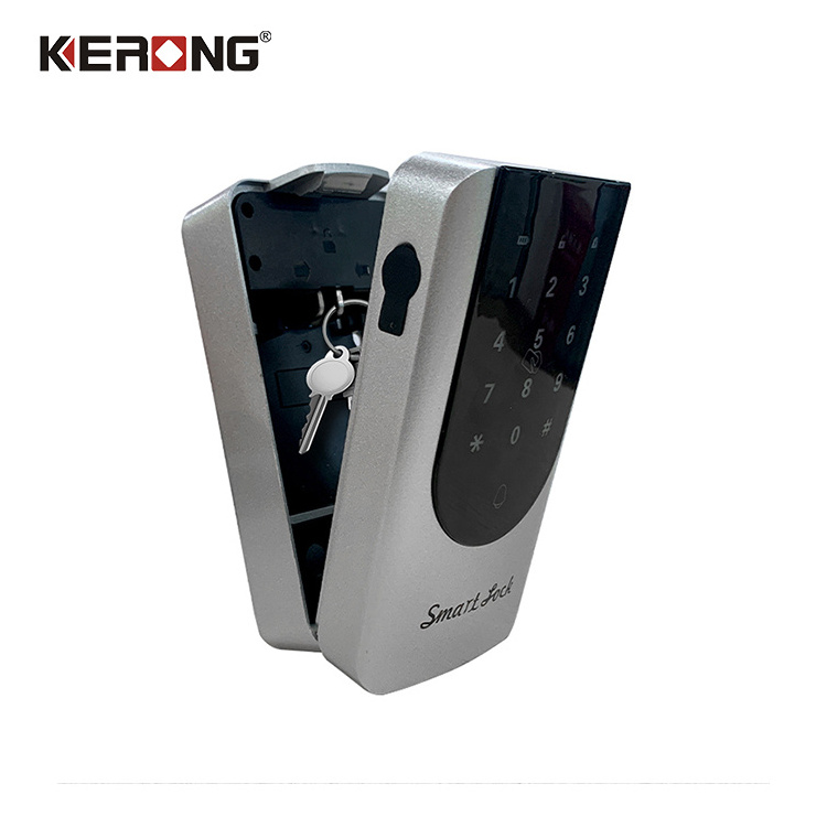 KERONG Anti Theft Password Secure Key Box Biometric Home Storage Safe Lock Box For Keys