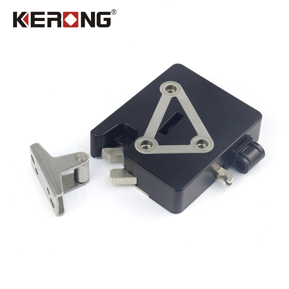 KERONG 12V Fail-safe Stainless Steel Electronic Rotary Latch Lock Industrial Storage Cabinet Lock