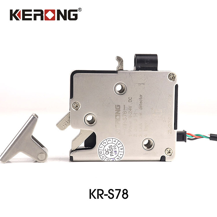 KERONG 12V Fail-safe Stainless Steel Electronic Rotary Latch Lock Industrial Storage Cabinet Lock