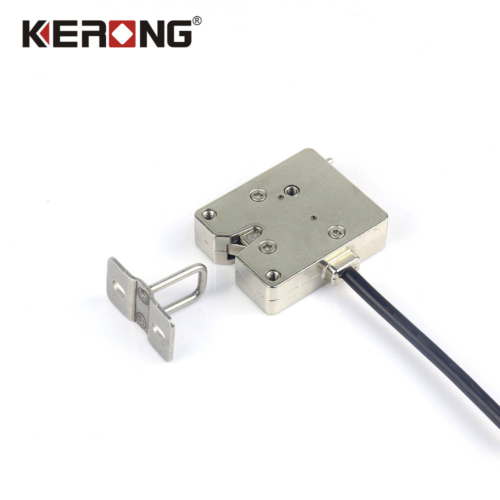 KERONG 12v 24v Mini Zinc Alloy Electronic Latch System Control Electromagnetic Lock For Small Lockers