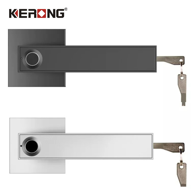 Electric Smart Security Biometric Fingerprint Door Lock Key Door Handle With Lock