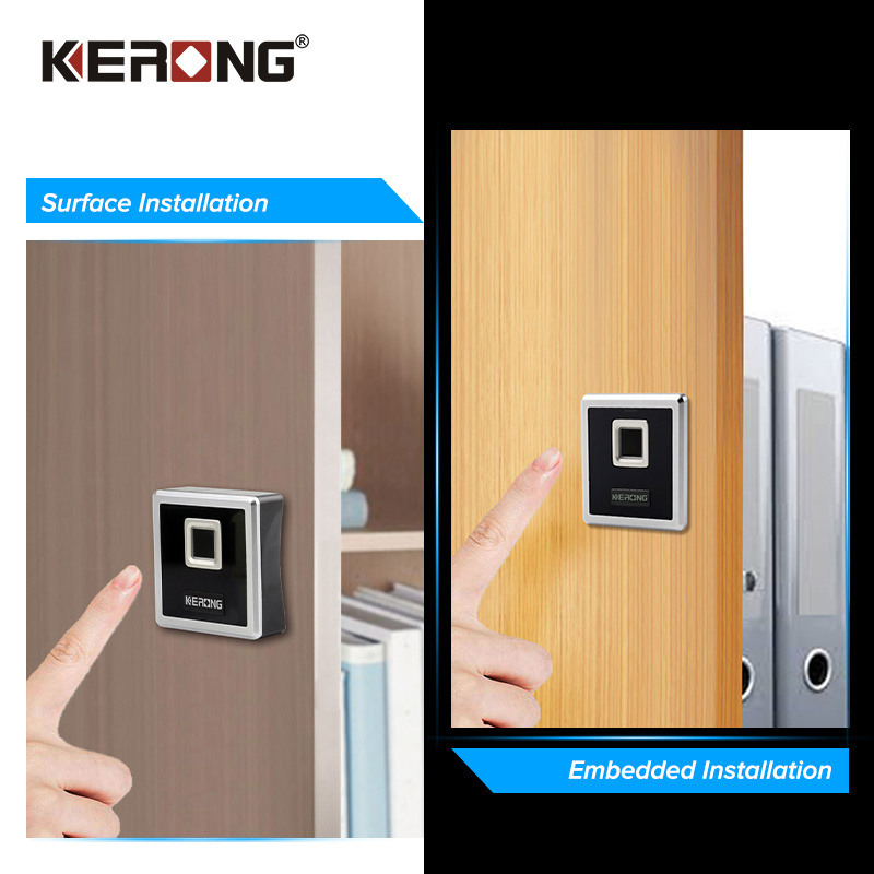 KERONG Intelligent Small Biometric Kitchen Furniture Drawer Electronic Fingerprint Lock