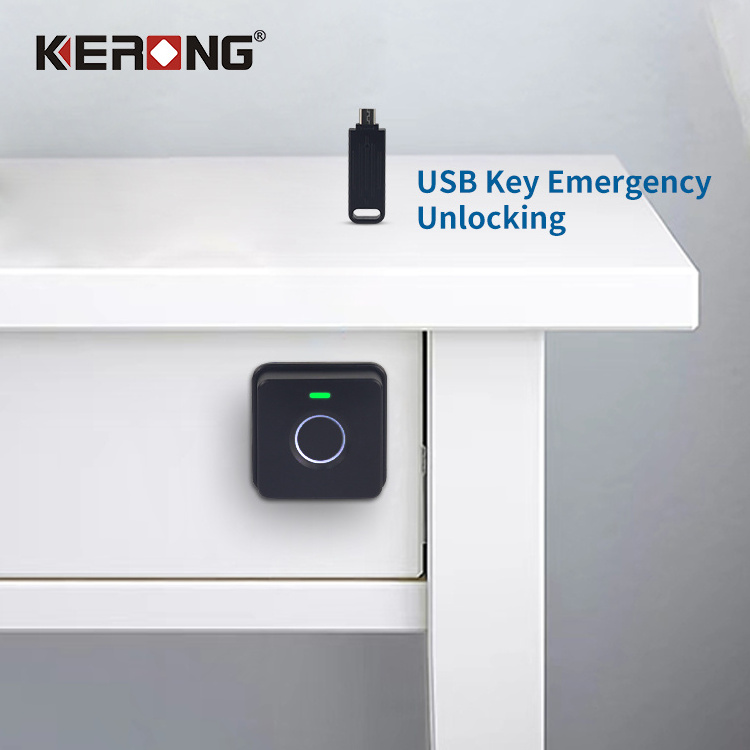 KERONG Small Keyless Smart Finger Print Induction Drawer Sauna Cabinet Lock