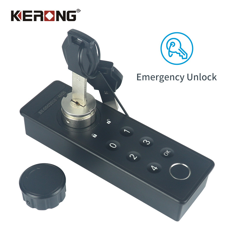 KERONG Electronic Smart Fingerprint Drawer Lock Biometric Furniture Cam Keyless Locker Locks