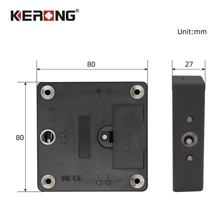 KERONG Electronic Smart Invisible Hidden Cabinet Door Locks for Gym Lockers