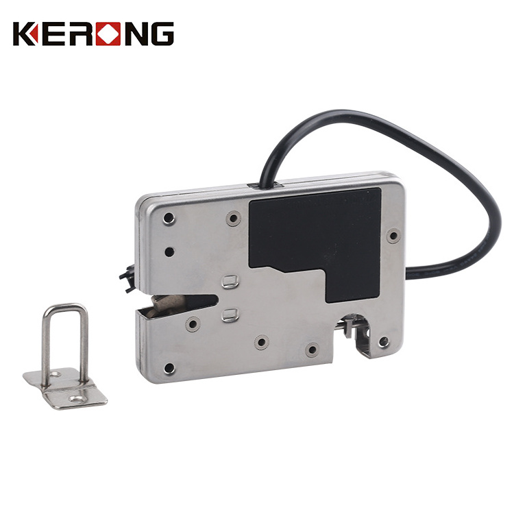 KERONG 430 Stainless Steel Hidden Waterproof Solenoid Lock For Metal Deposit Boxes