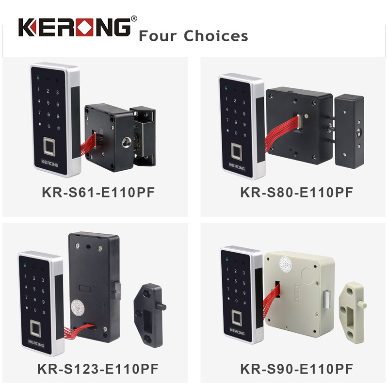 KERONG Keyless Intelligent Biometric Fingerprint Cabinet Lock for Office Lockers