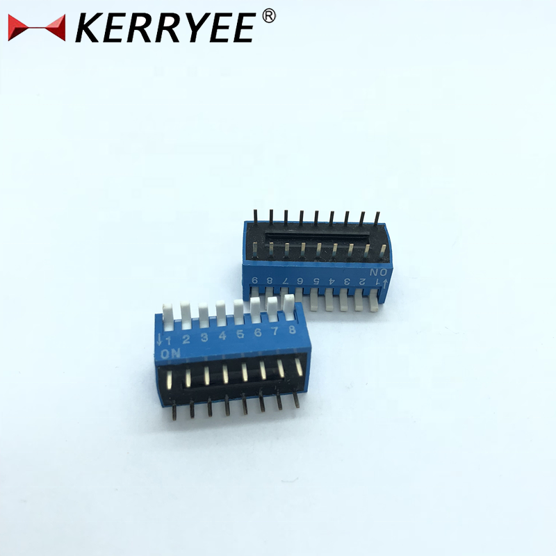 2.54mm pitch blue electrical power light connector piano switch