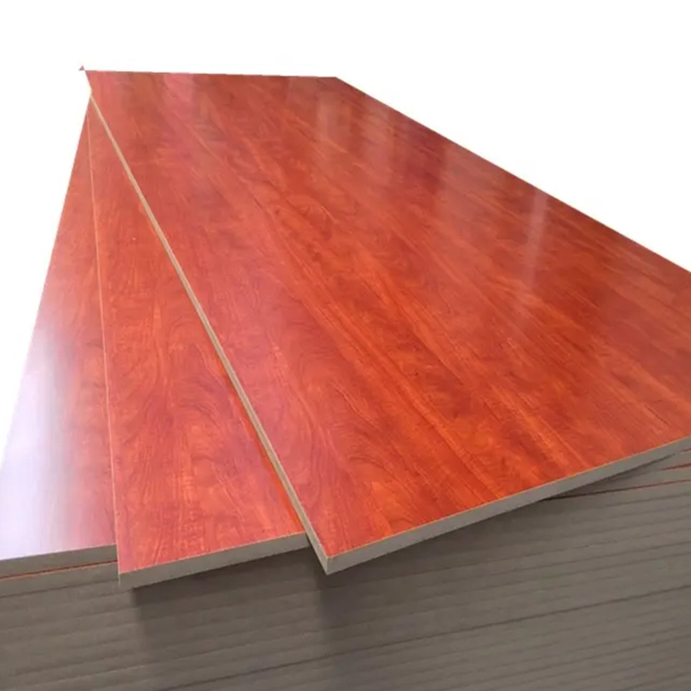 China Wholesaler Supply Interior Commercial Wall Decor 5/9/18/25mm Hardwood Melamine laminated mdf board for furniture