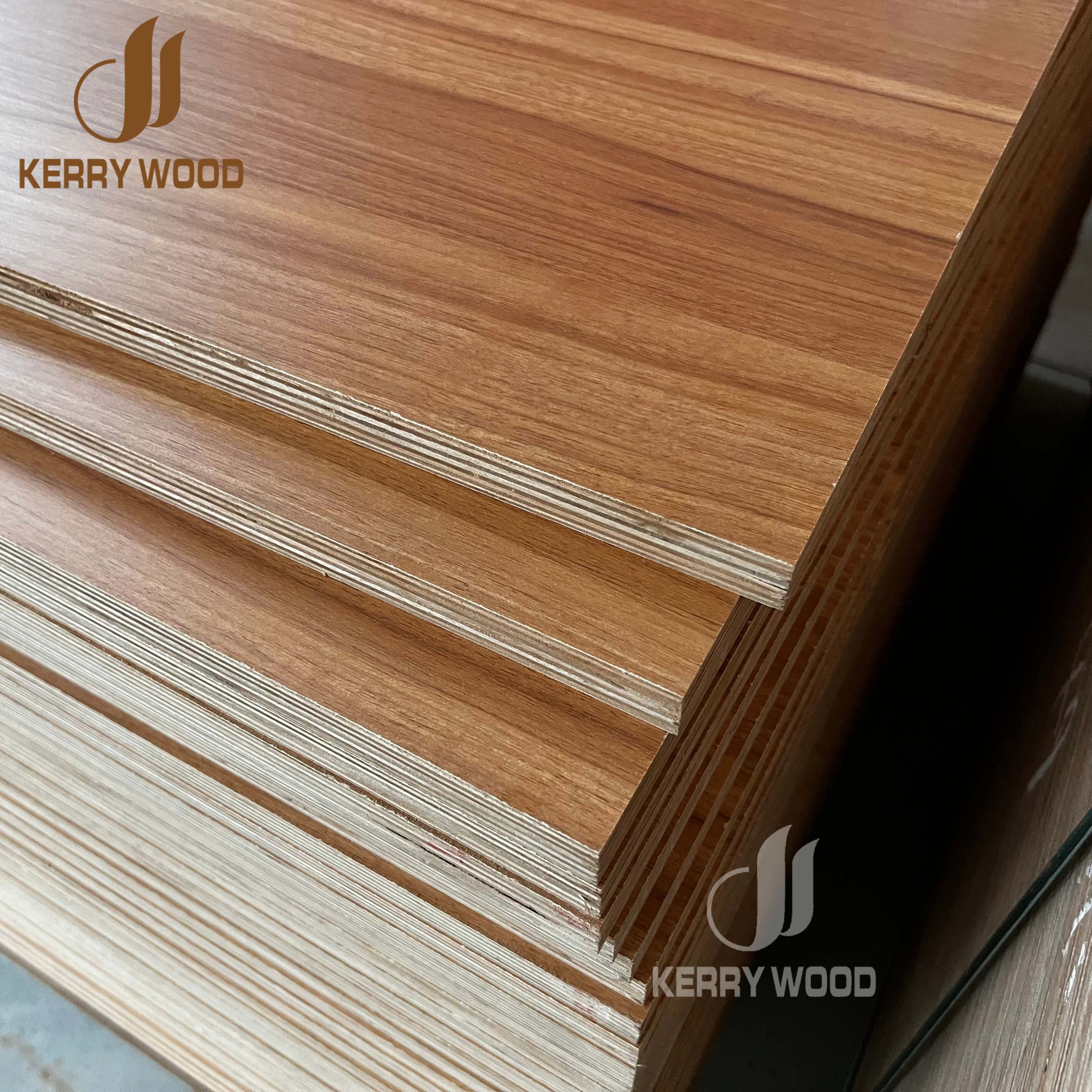 Factory Wholesale Furniture Board  5/9/18/25mm Laminated Board Melamine Plywood Sheet 4x8