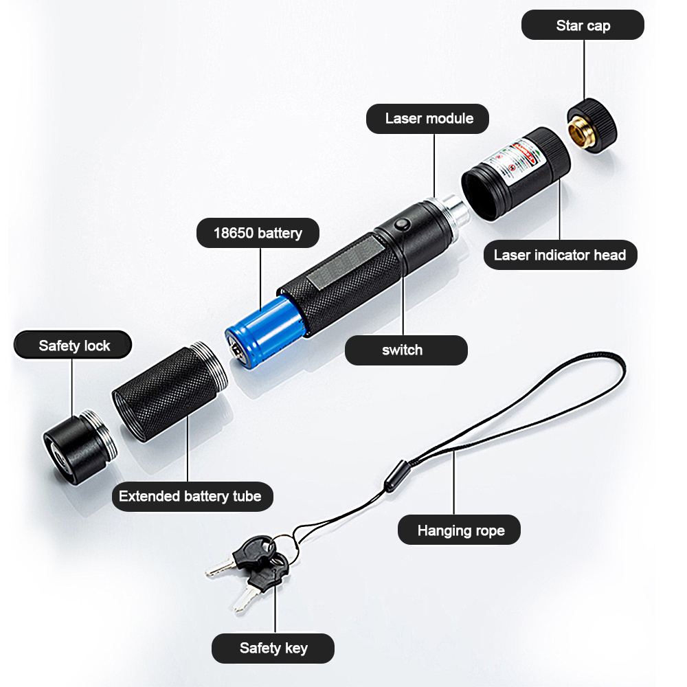 Blue Laser Pointer Powerful Laser Pointer Long Range Battery For Hunting Laser Pointer