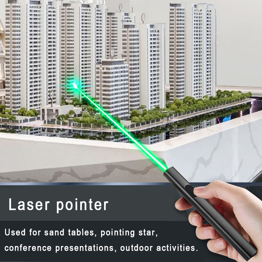 High Power Laser Pointer Green Laser Light Long Range USB Rechargeable High Power Lazer Pointer