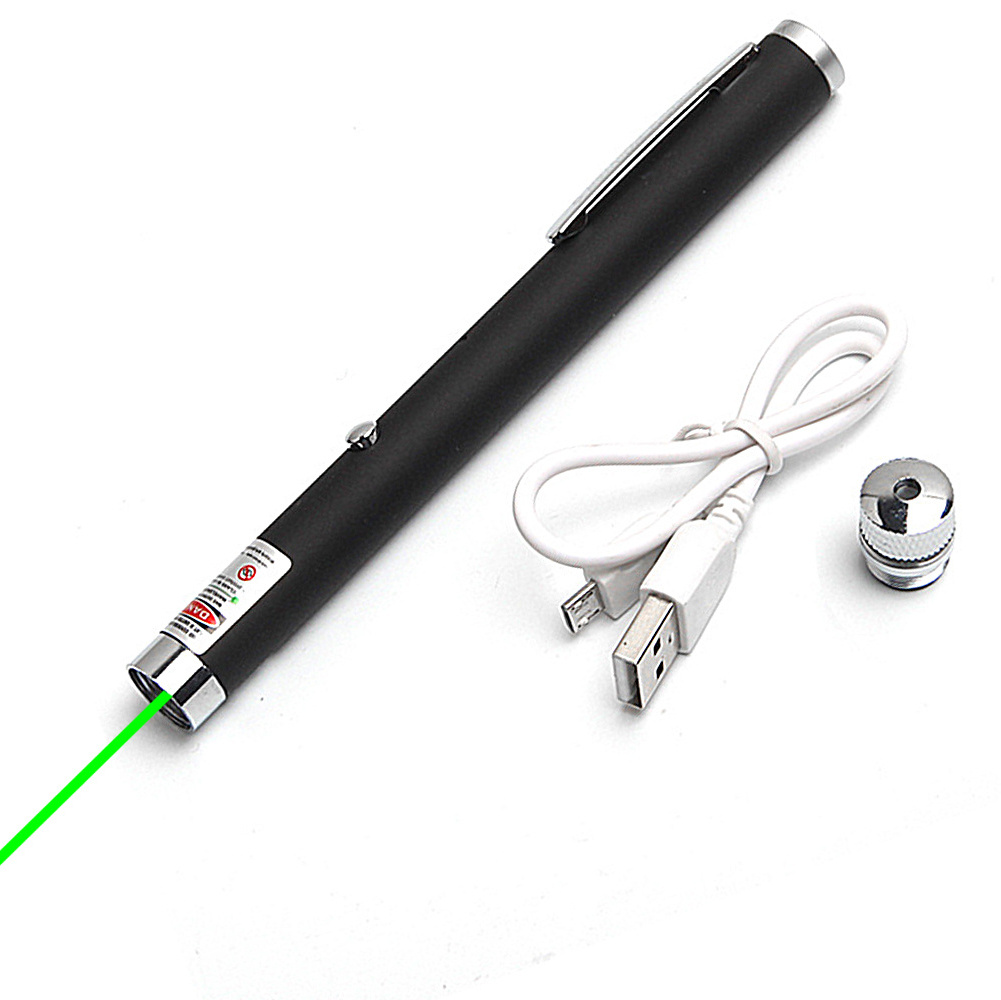 Laser Pointer Pen Green Pointer Laser Long Range Straight Line Laser Pointer and Star Pattern for Meeting Cat Playing