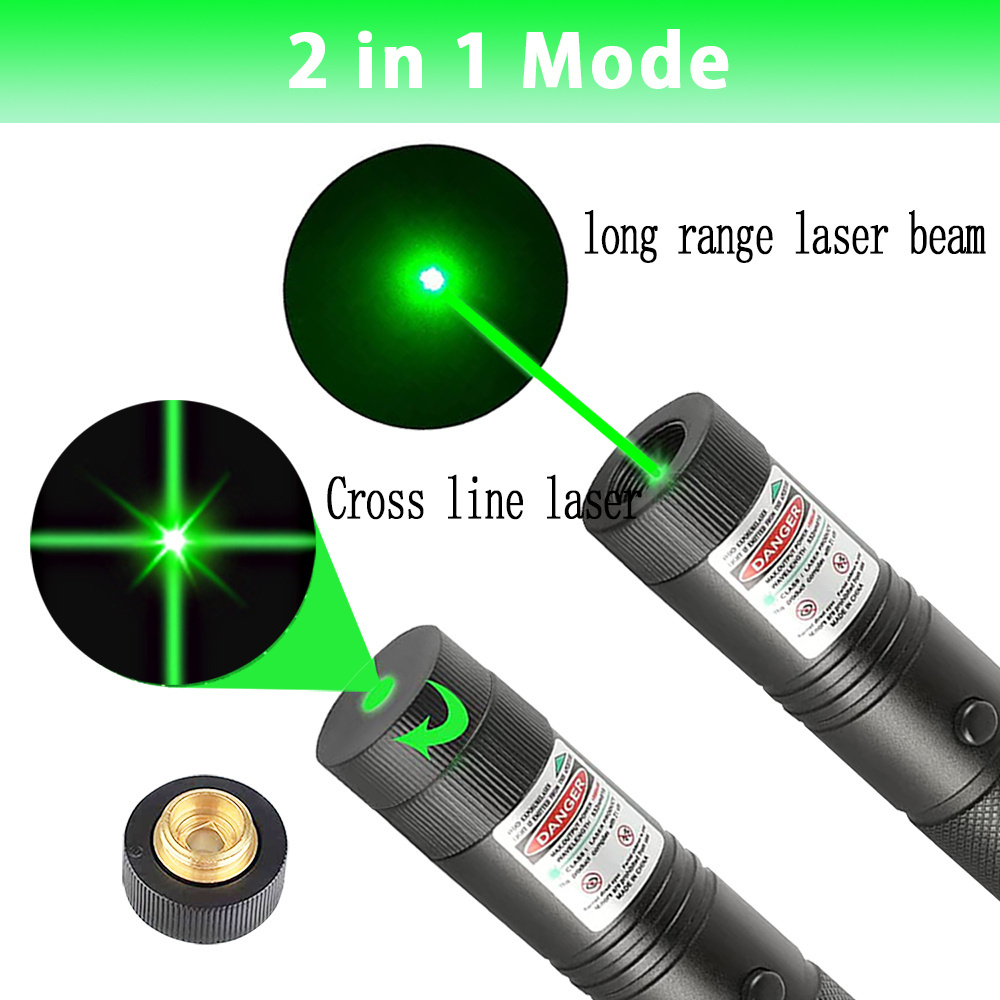 Cross Laser Line Green High Powered Laser Pointer Tactical Powerful Cheap Laser Pointer for Engineering Astronomy Teaching