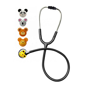 Pediatrician Preferred High Quality Dual Head Stethoscope Cartoon Stethoscope Cardiology Medical Stethoscope PVC Ce Manual KRD