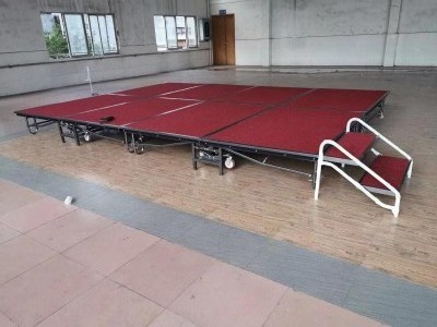 movable folding iron steel used stage for sale hotel banquet event wedding stage mobile stage