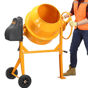 Factory Mini 280L 320L 350L 400L Portable Mobile Diesel Concrete Mixer tilting drum with wheels