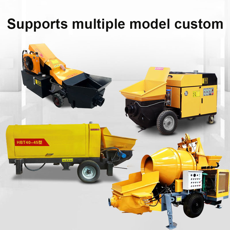 Electric Diesel Concrete Pump small concrete pump machine Isuzo Yili Mini mobile concrete pump