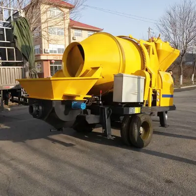 Diesel/ Electric Trailer Concrete Pump Machine For Sale Price DieSel Concrete Pump Small Concrete Mixer Truck And Pump