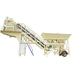 Portable Mobile Concrete Batching Plant Mobile Concrete Batching Plant With Pump