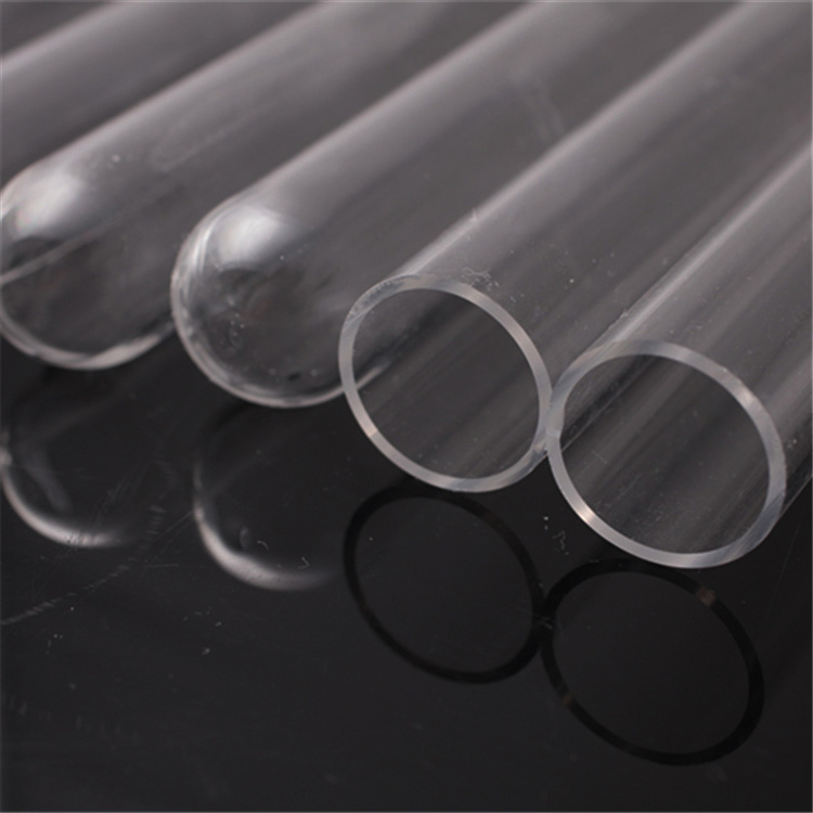 High temperature heat resistant large diameter UV lighting optical fused clear quartz glass cylinder capillary test tube pipes