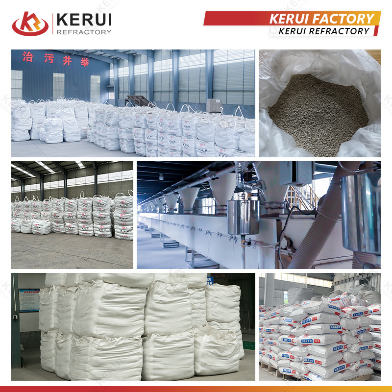 KERUI Alumina Cement Silicon Carbide Insulation Light Weight Magnesia Monolithic Corundum Mullite Refractory Mortar Castable