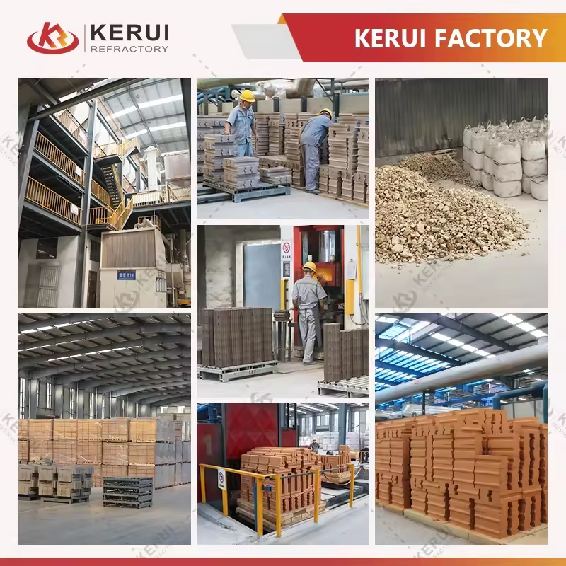 KERUI High Quality Curved Fire Over 1770 Degrees High Temperature Fire Resistance Silica Clay Brick For Iron And Steel Furnace