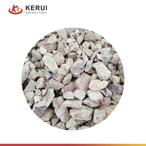 KERUI Refractory 70% Raw Material Al2O3 Bauxite Ore Suppliers Prices Calcined Aluminum Bauxite