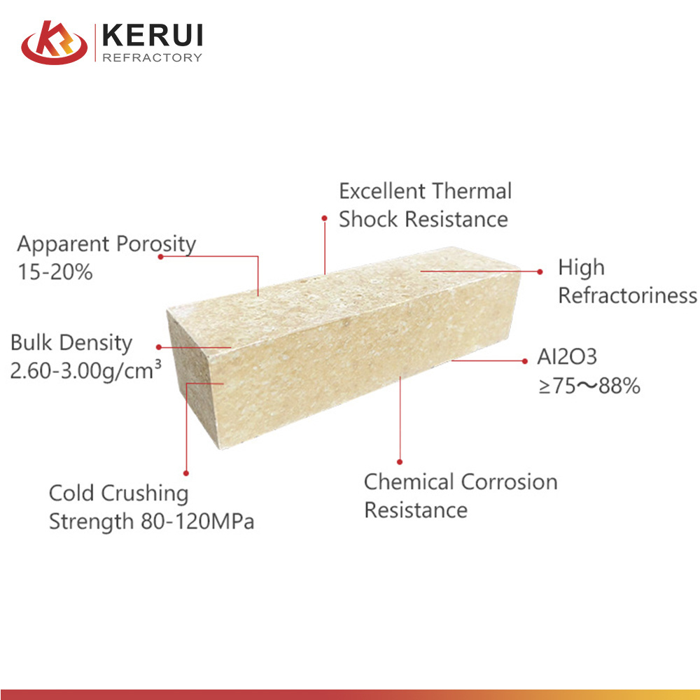 KERUI Customized Refractory Bricks Mullite Corundum dense Brick For Hot Blast Stoves