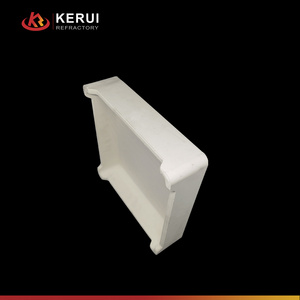 KERUI 1700C High Temperature Sintered Kiln Corundum Mullite Sagger Ceramic Boat Crucible Saggar For Lnmc Calcination