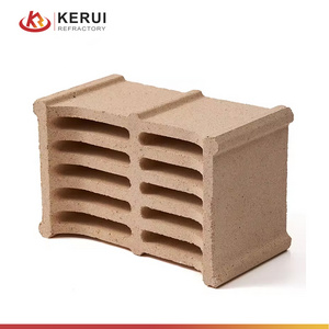 KERUI High Refractoriness Fire Clay Checker Bricks Silica Clay Refractory Bricks For Hot Environment